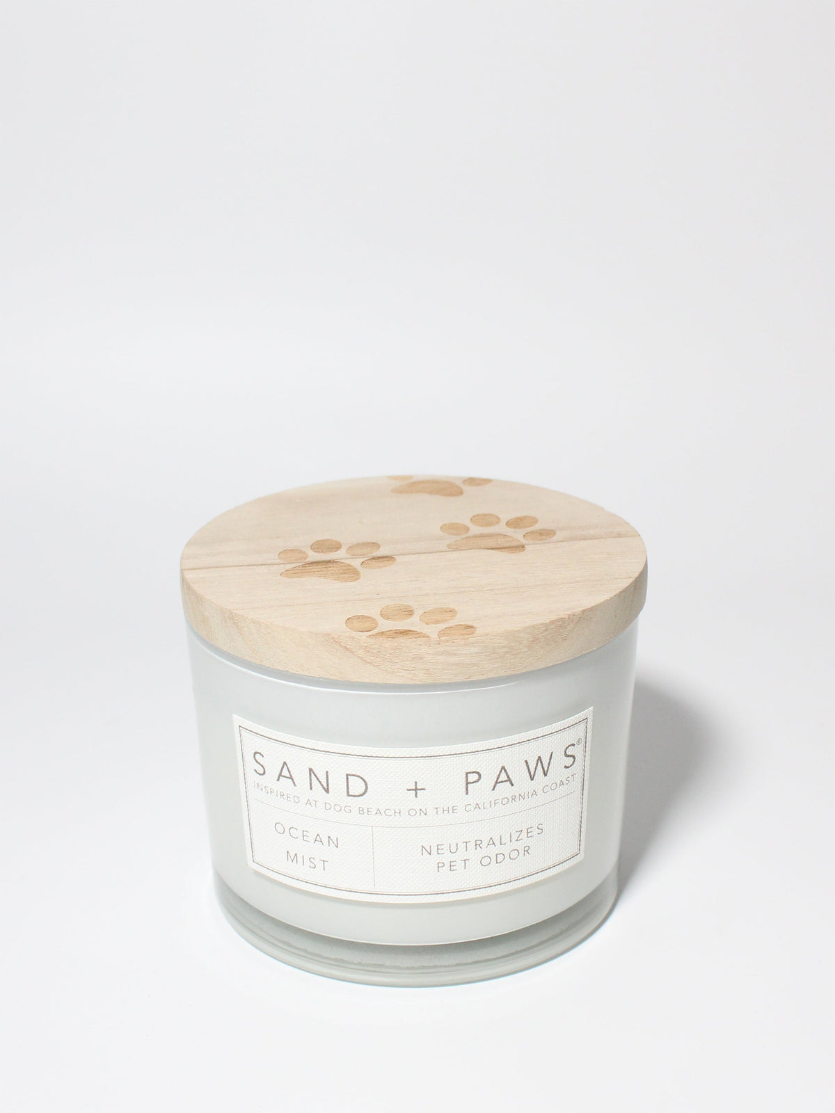 Cozy Sand + Paws Ocean Mist 12 oz scented candle