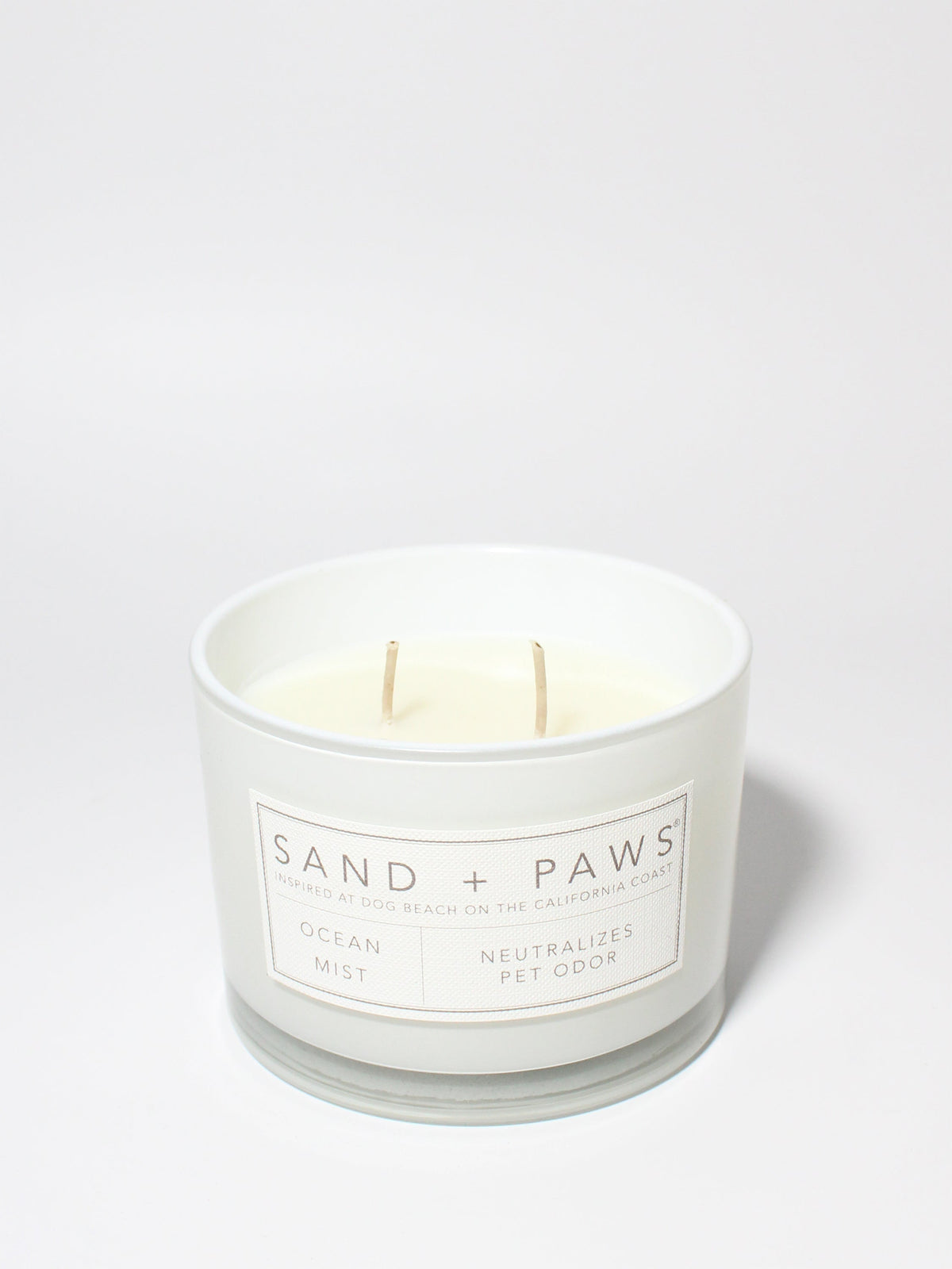 Cozy Sand + Paws Ocean Mist 12 oz scented candle