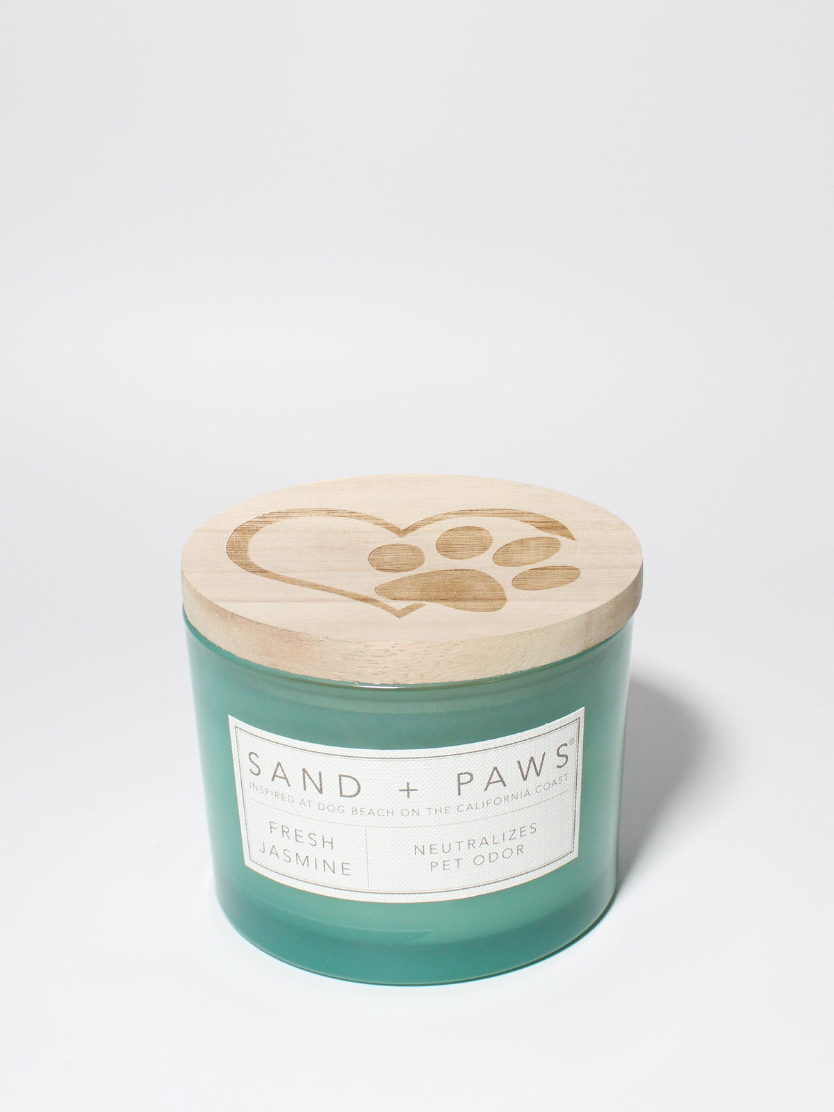 Cozy Sand + Paws Fresh Jasmine 12 oz scented candle