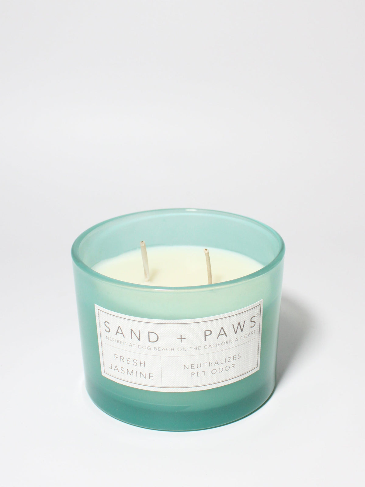 Cozy Sand + Paws Fresh Jasmine 12 oz scented candle