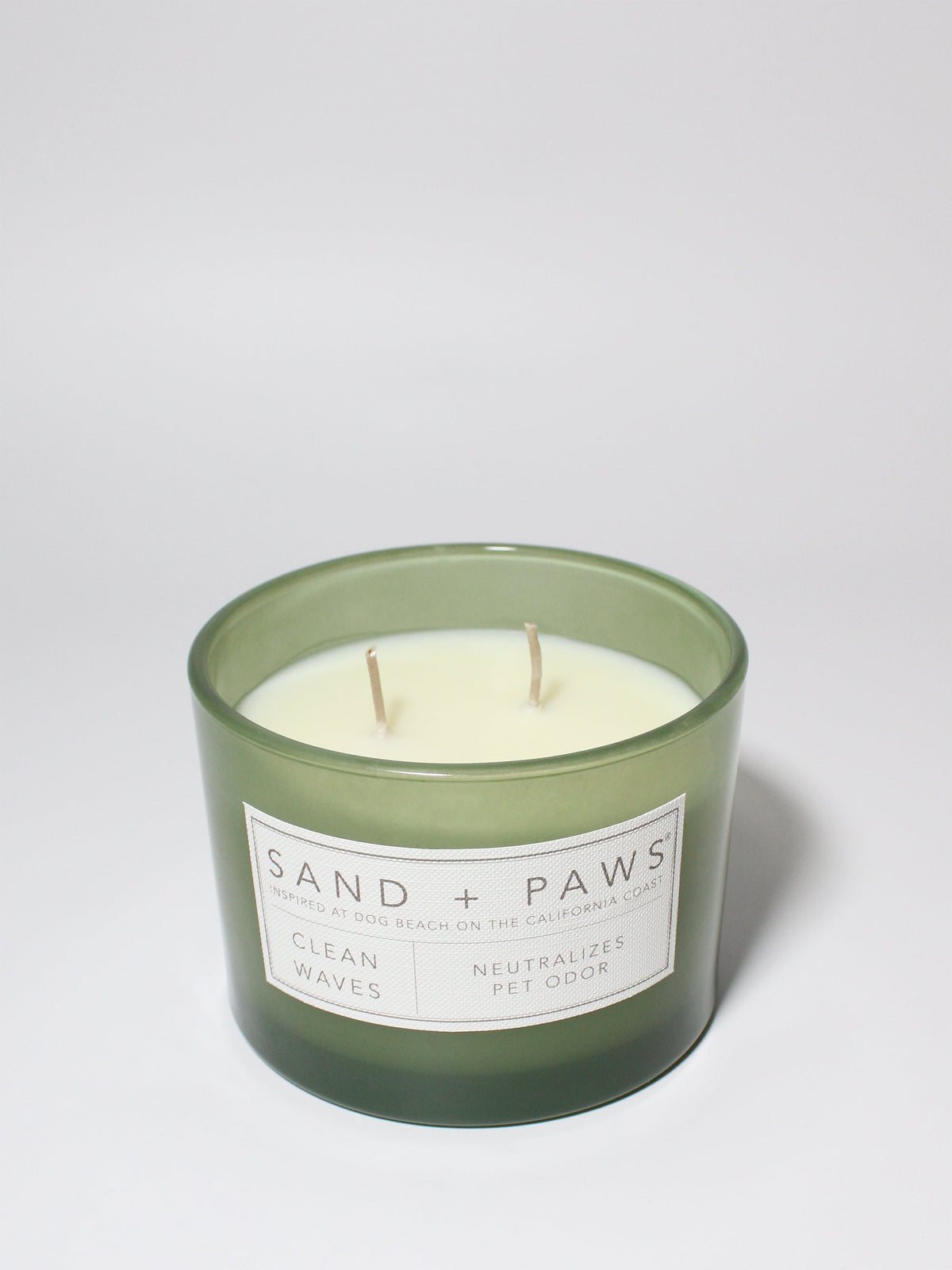 Cozy Sand + Paws Clean Waves 12 oz scented candle