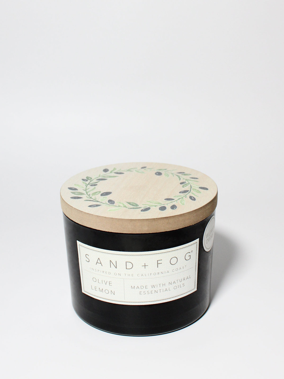 Cozy Olive Lemon 12 oz scented candle