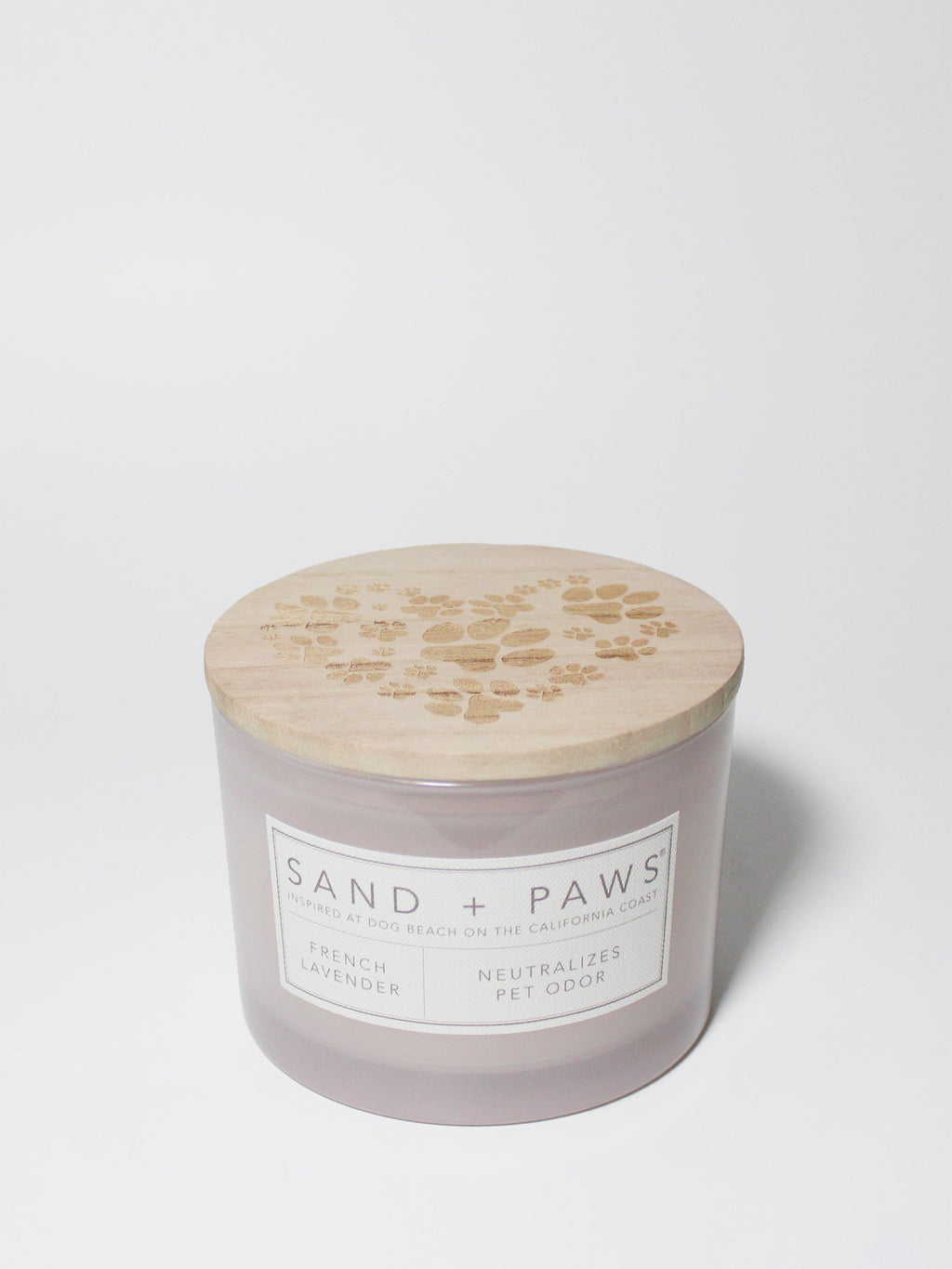 Cozy Sand + Paws French Lavender 12 oz scented candle