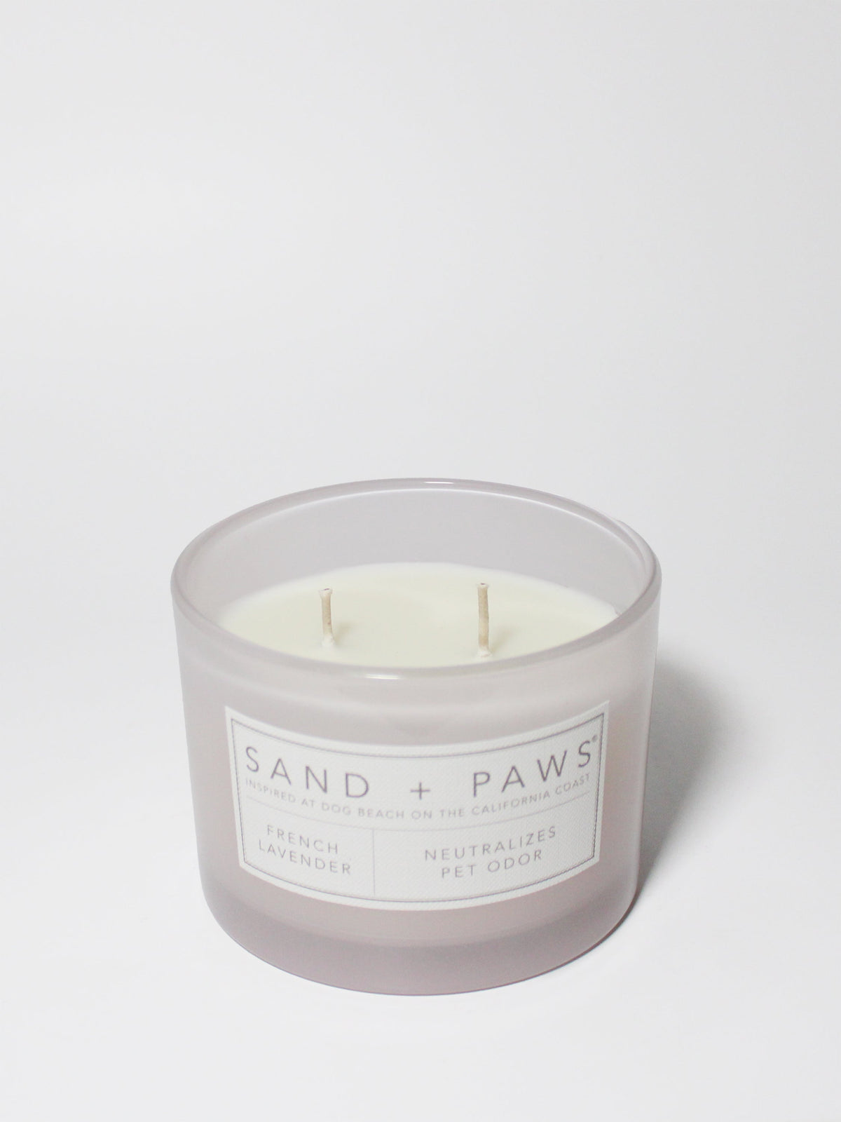 Cozy Sand + Paws French Lavender 12 oz scented candle