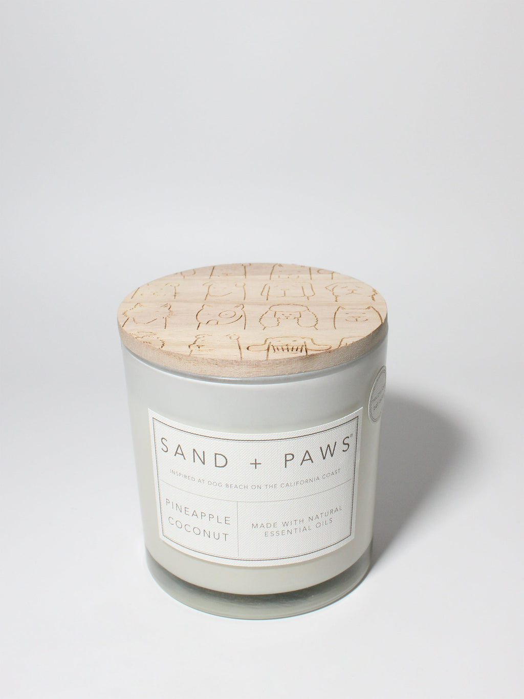 Cozy Sand + Paws Pineapple Coconut 21 oz scented candle