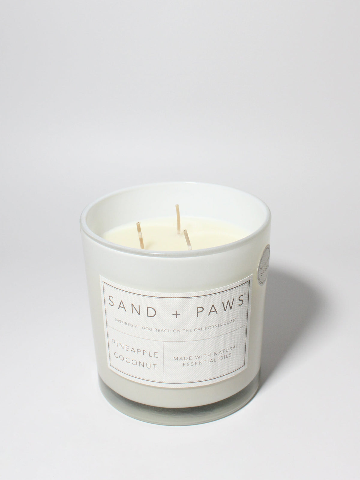 Cozy Sand + Paws Pineapple Coconut 21 oz scented candle