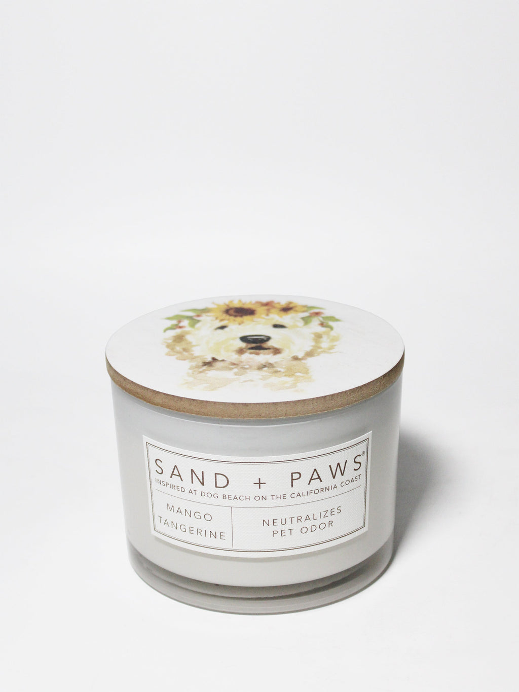 Cozy Sand + Paws Mango Tangerine 12 oz scented candle