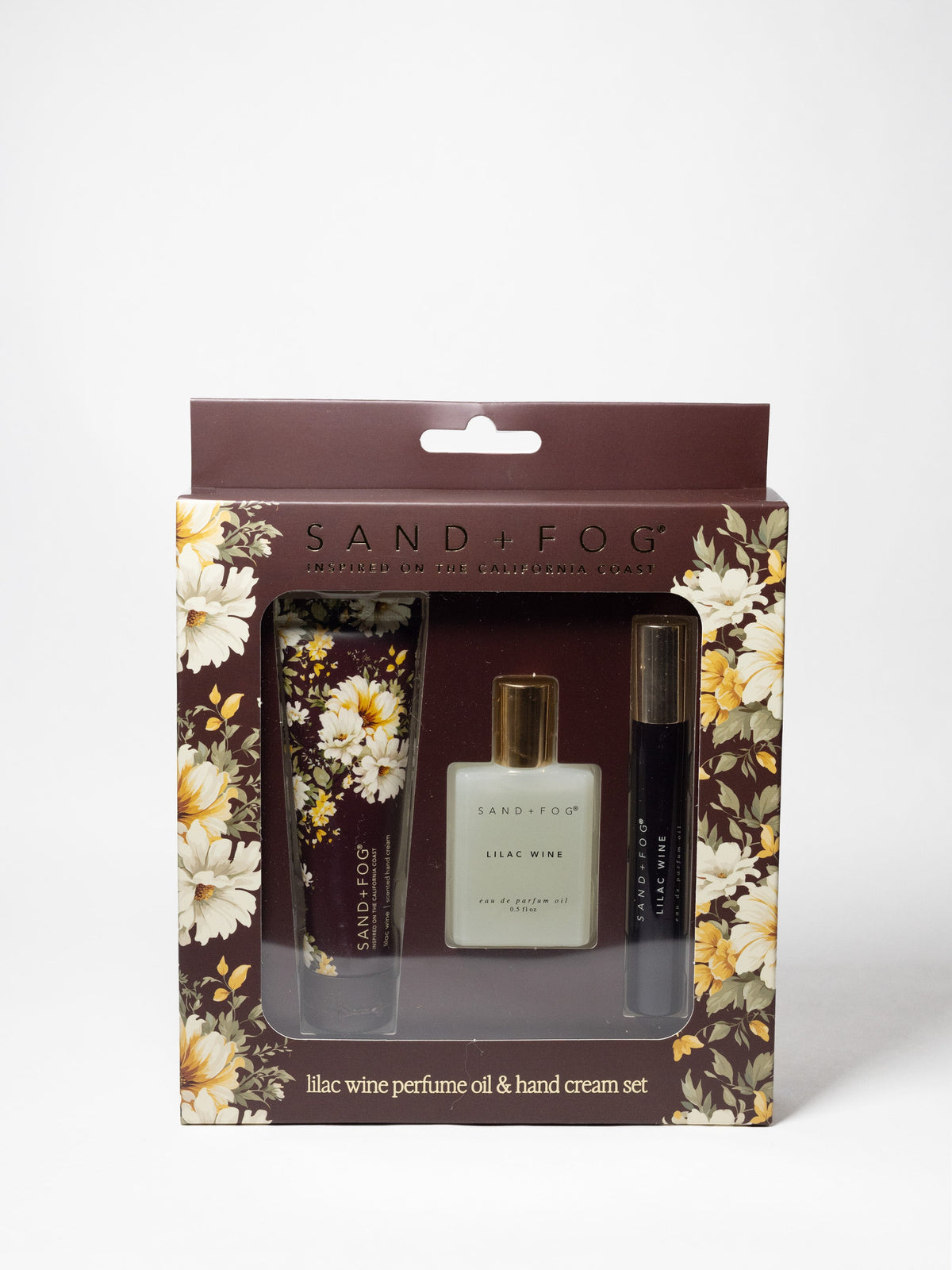 Signature Hand Cream and Perfume Oil Rollerball Set - Lilac Wine