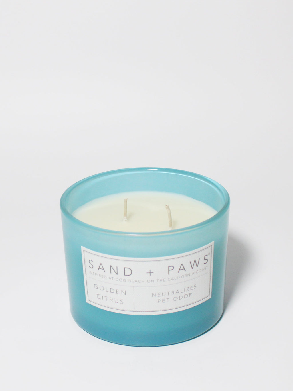 Cozy Sand + Paws Golden Citrus 12 oz scented candle