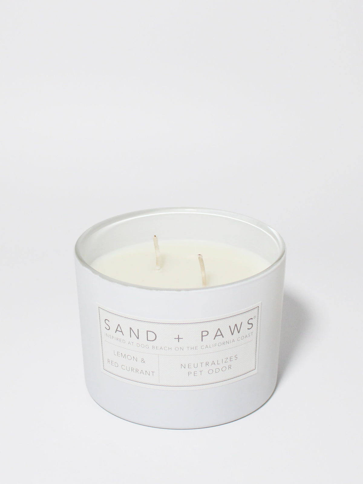Cozy Sand + Paws Lemon & Red Currant 12 oz scented candle