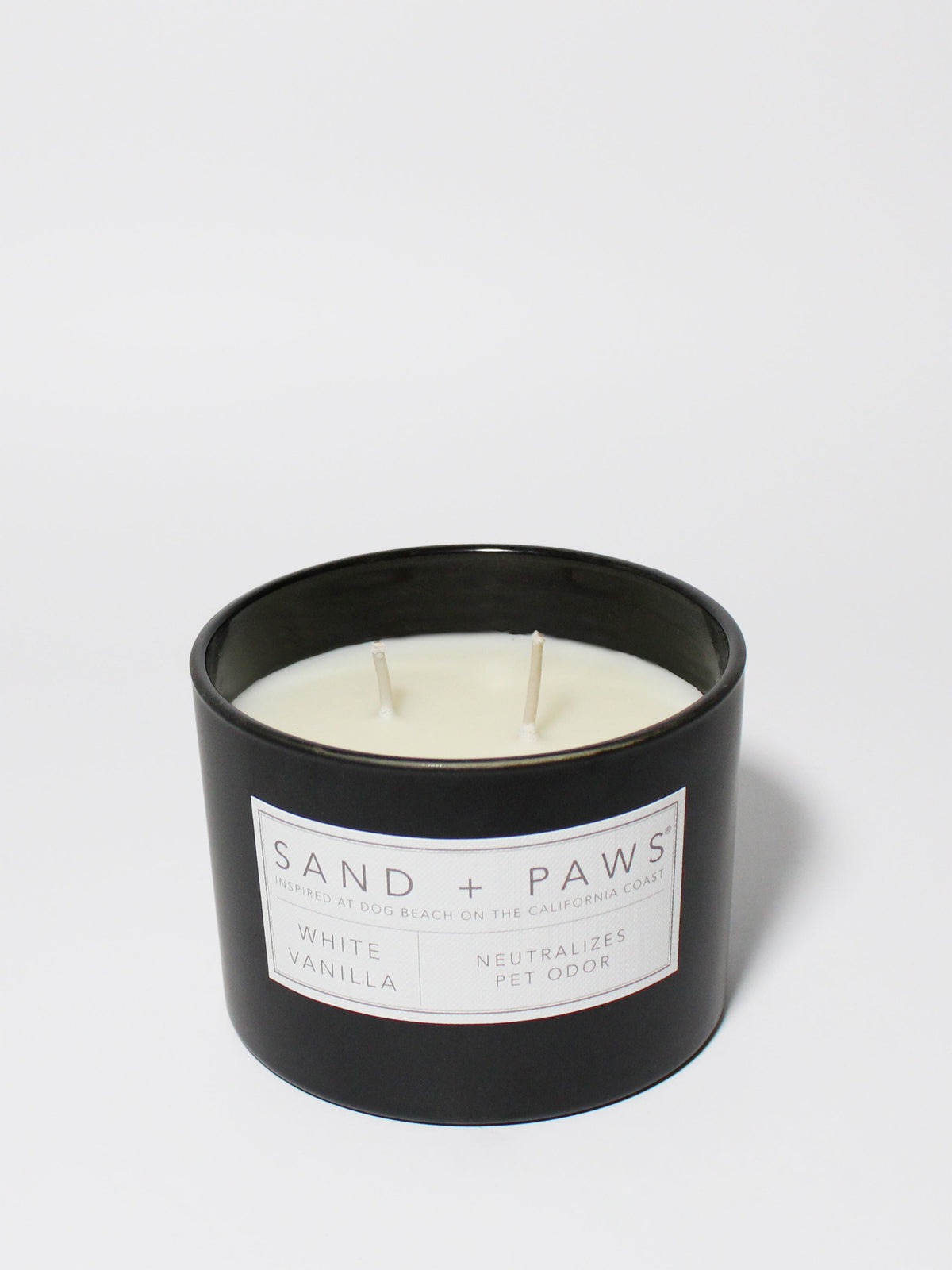 Cozy Sand + Paws White Vanilla 12 oz scented candle