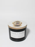 Cozy Sand + Paws Teakwood 12 oz scented candle