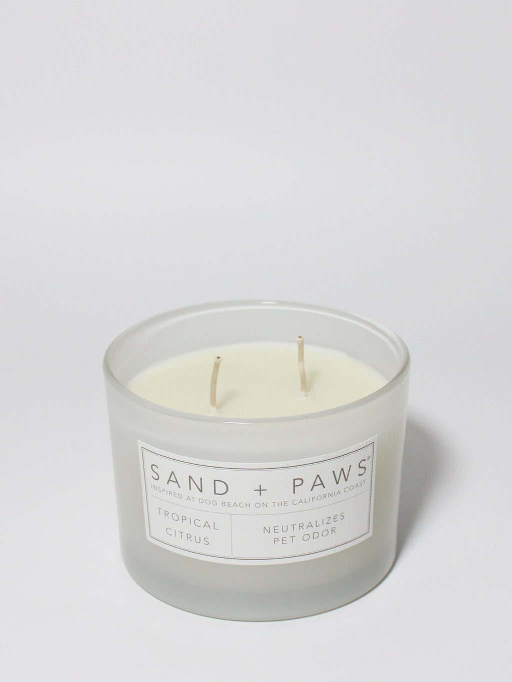 Cozy Sand + Paws Tropical Citrus 12 oz scented candle