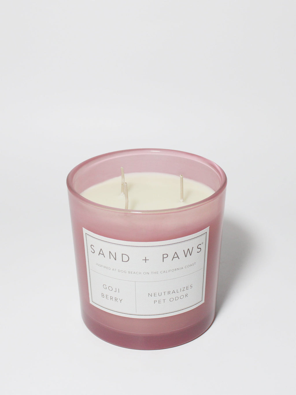 Cozy Sand + Paws Goji Berry 21 oz scented candle