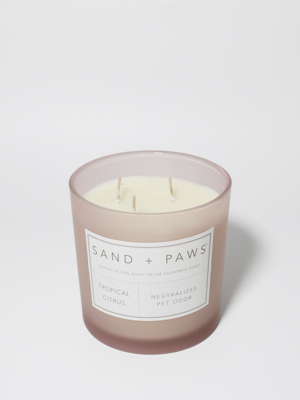 Cozy Sand + Paws Tropical Citrus 21 oz scented candle