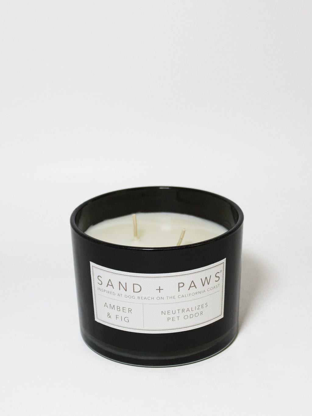 Cozy Sand + Paws Amber & Fig 12 oz scented candle