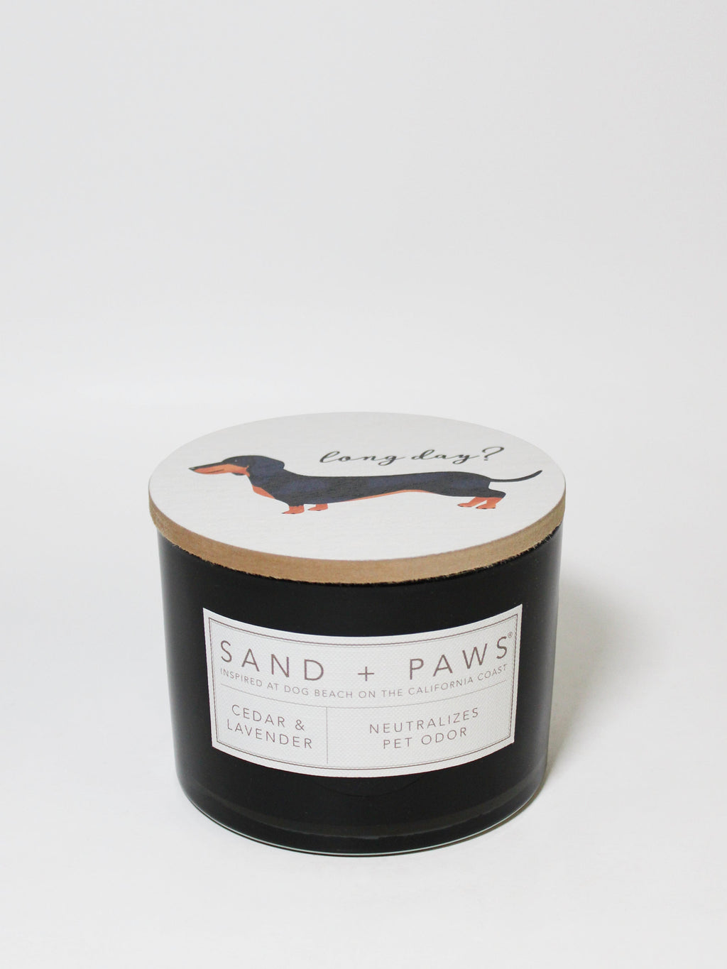 Cozy Sand + Paws Cedar & Lavender 12 oz scented candle