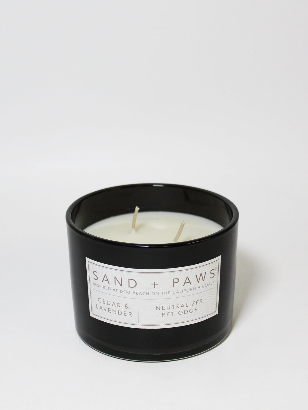 Cozy Sand + Paws Cedar & Lavender 12 oz scented candle