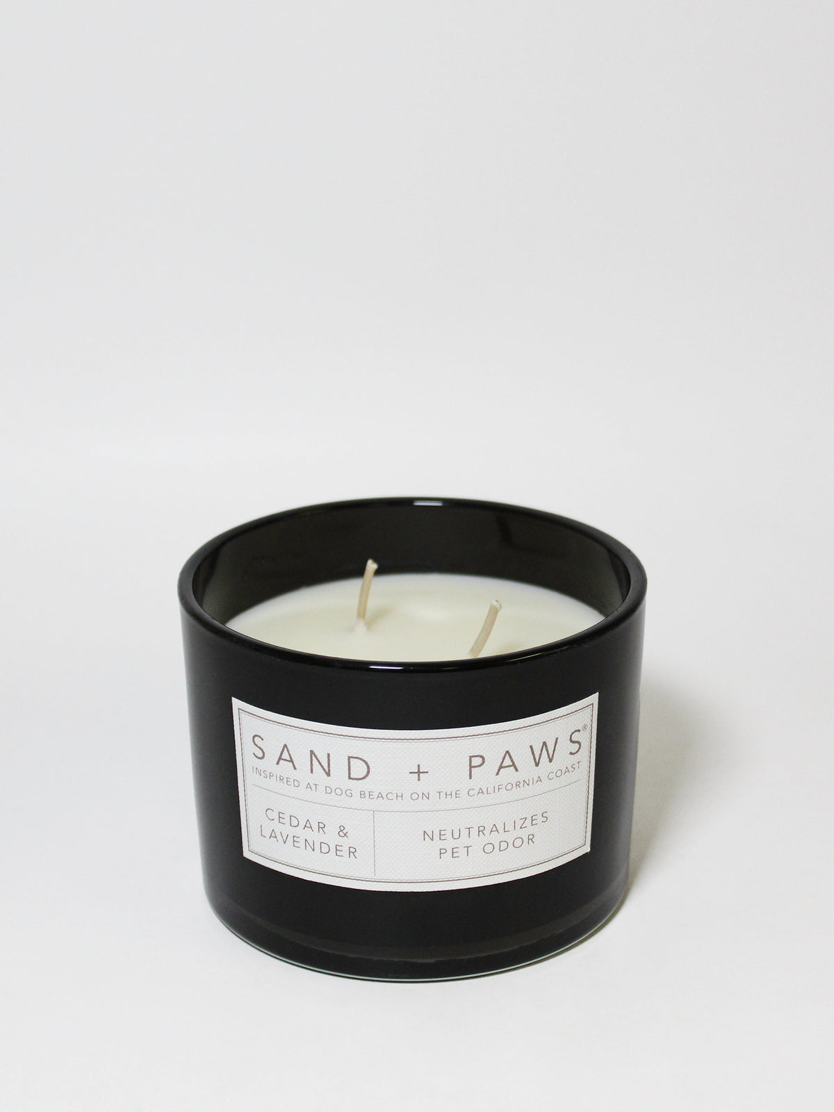 Cozy Sand + Paws Cedar & Lavender 12 oz scented candle