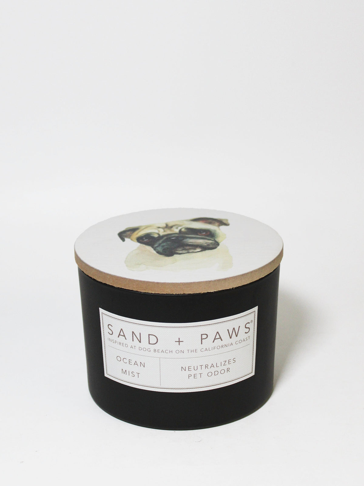 Cozy Sand + Paws Ocean Mist 12 oz scented candle