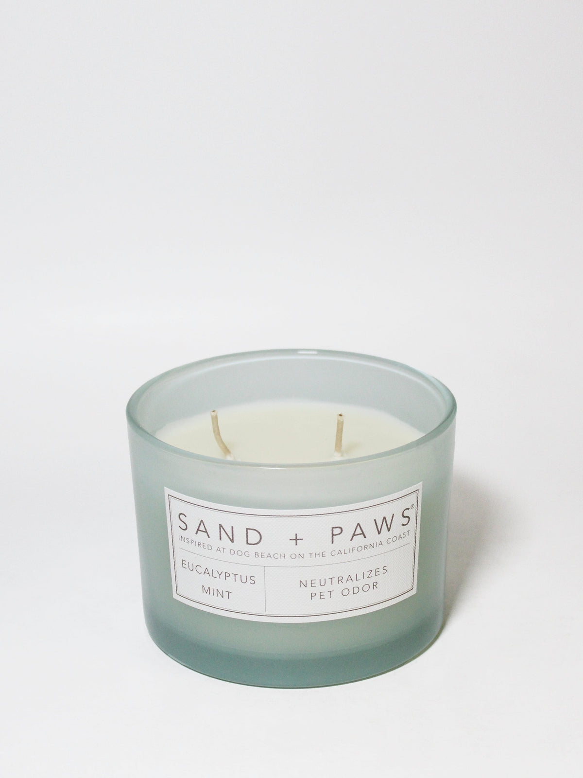 Cozy Sand + Paws Eucalyptus Mint 12 oz scented candle