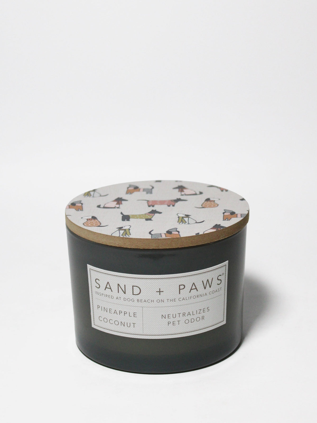 Cozy Sand + Paws Pineapple Coconut 12 oz scented candle