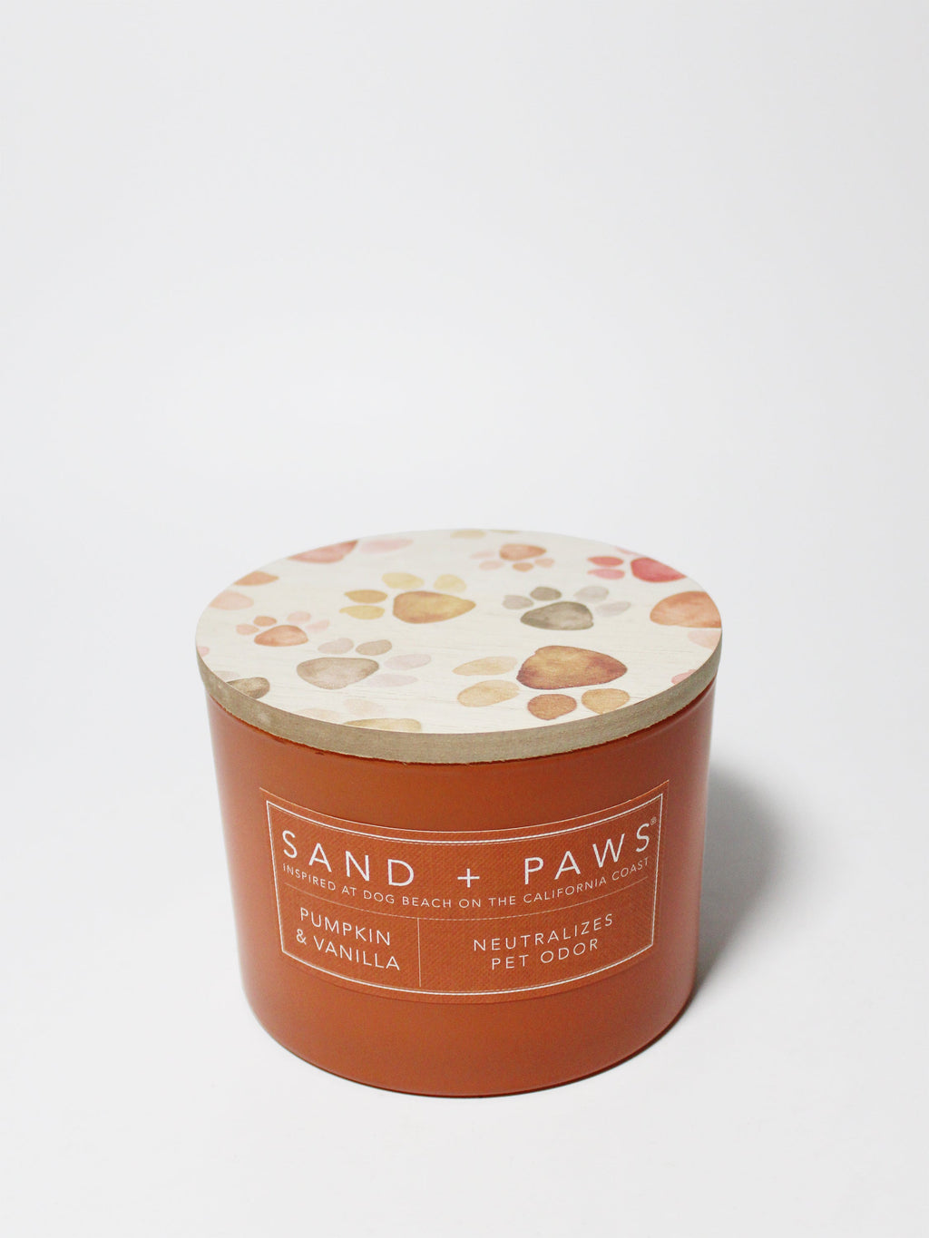 Cozy Sand + Paws Pumpkin & Vanilla 12 oz scented candle