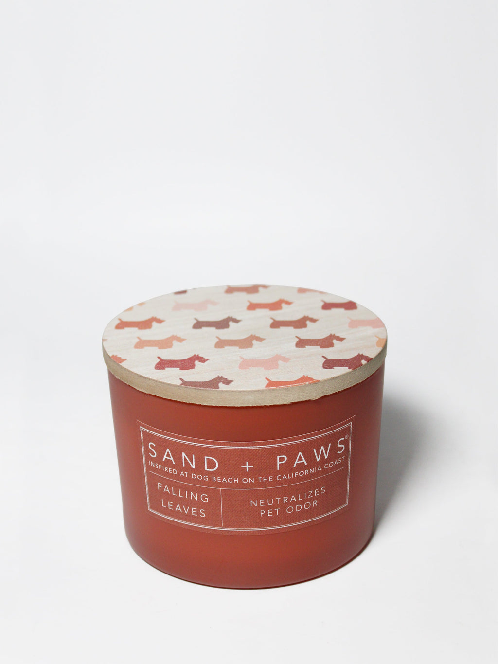 Cozy Sand + Paws Falling Leaves 12 oz scented candle