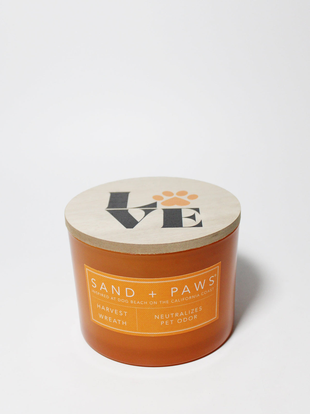 Cozy Sand + Paws Harvest Wreath 12 oz scented candle
