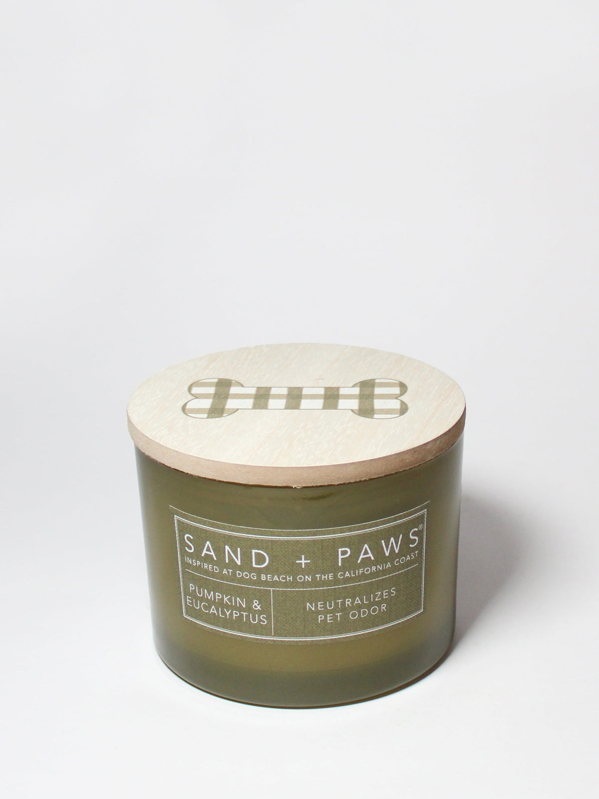 Cozy Sand + Paws Pumpkin & Eucalyptus 12 oz scented candle