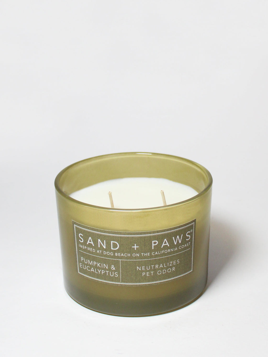 Cozy Sand + Paws Pumpkin & Eucalyptus 12 oz scented candle
