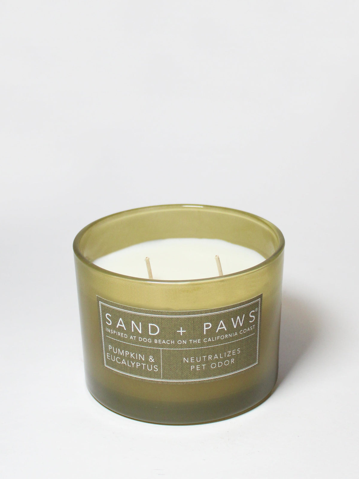 Cozy Sand + Paws Pumpkin & Eucalyptus 12 oz scented candle