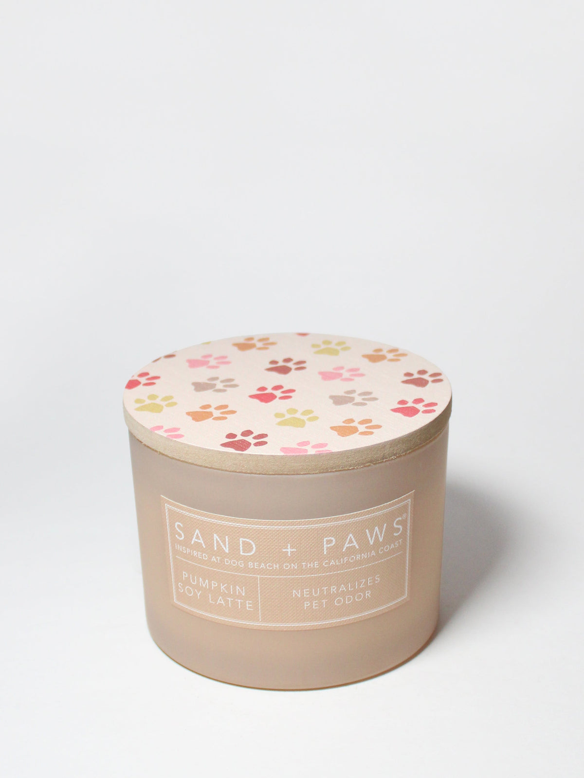 Cozy Sand + Paws Pumpkin Soy Latte 12 oz scented candle