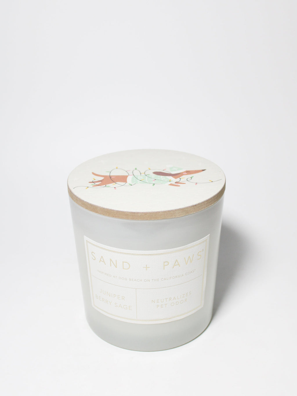 Cozy Sand + Paws Juniper Berry Sage 21 oz scented candle