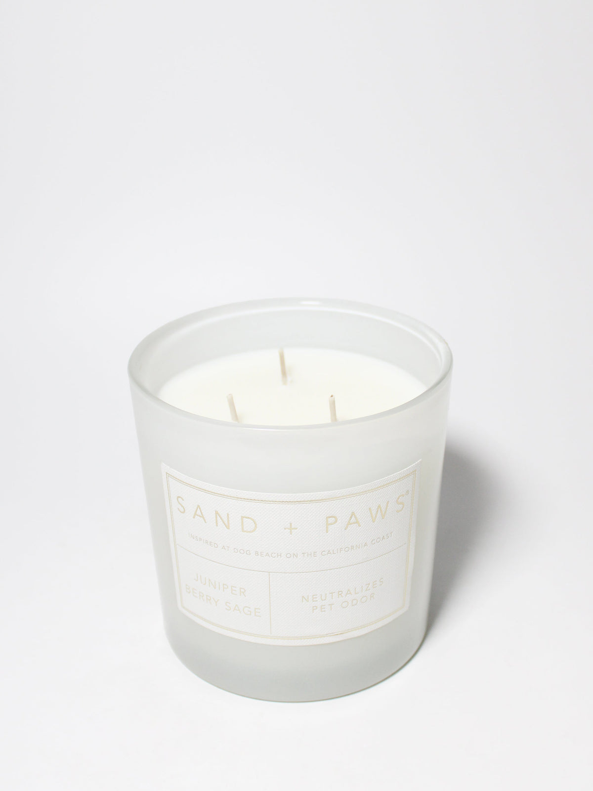 Cozy Sand + Paws Juniper Berry Sage 21 oz scented candle