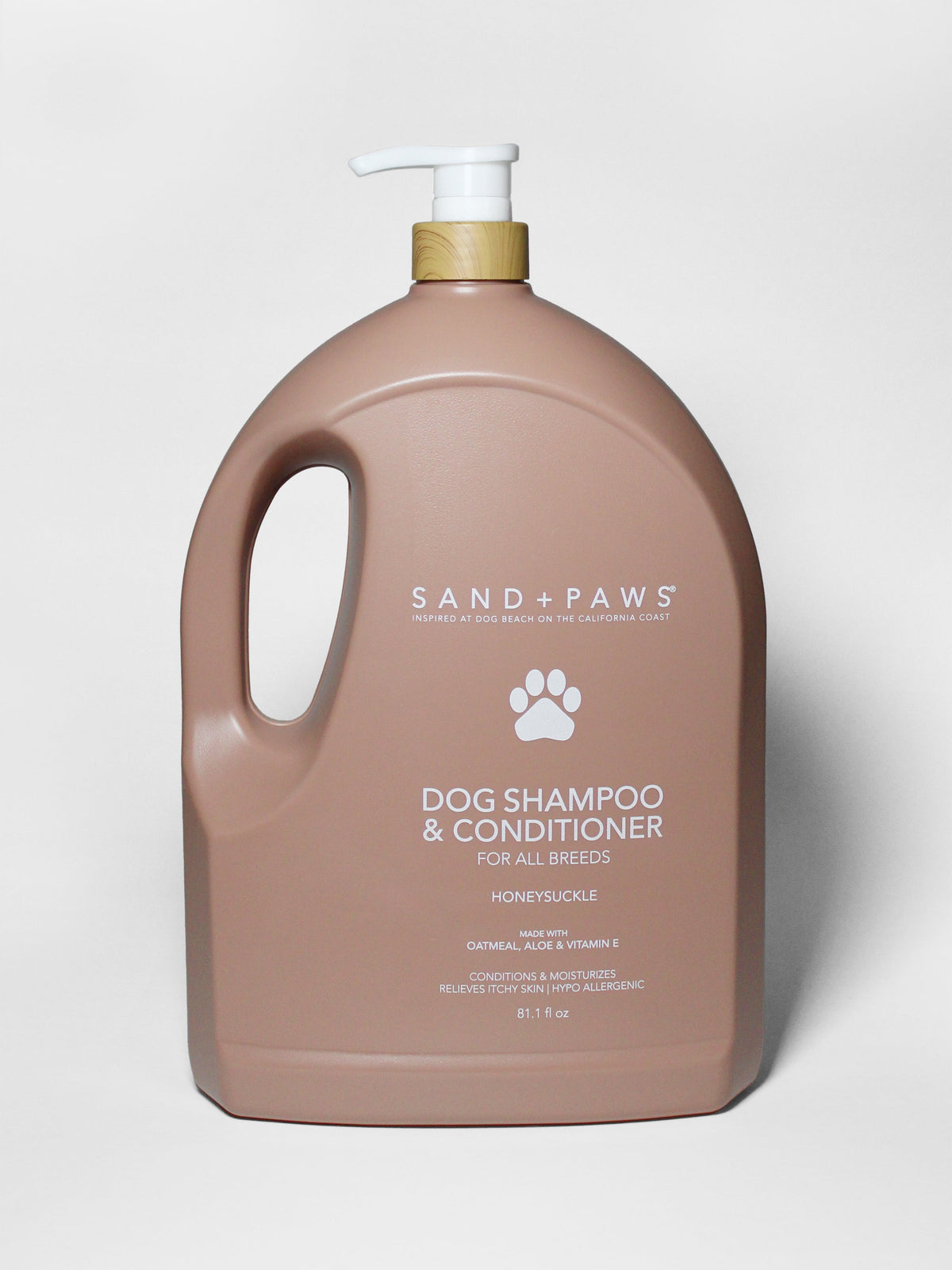 Elegant Sand + Paws Pet Shampoo & Conditioner - Honeysuckle