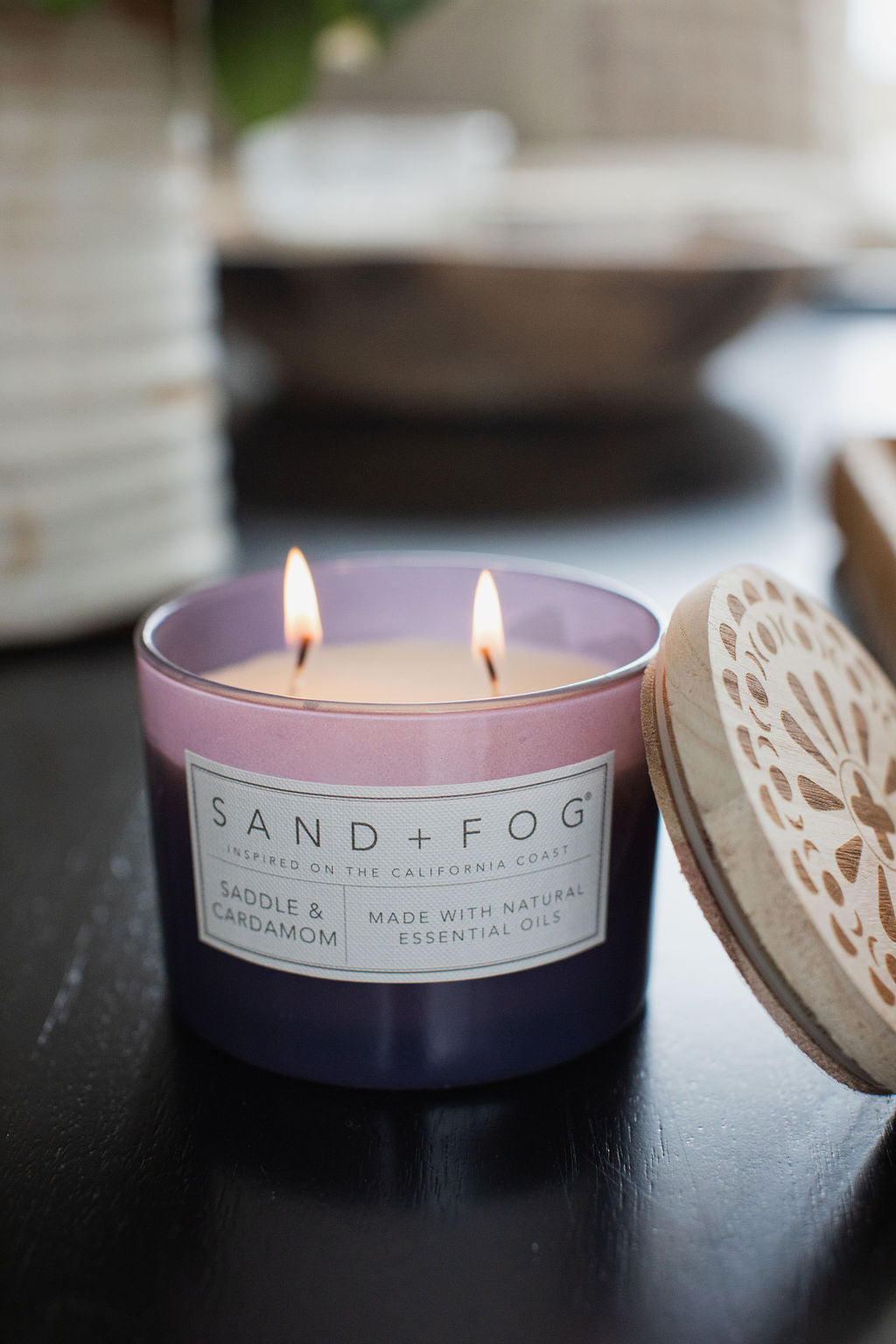 Cozy Saddle & Cardamom 12 oz scented candle