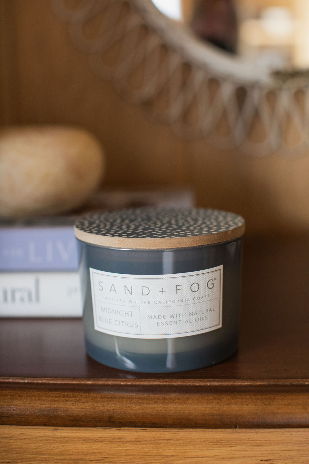 Cozy Midnight Blue Citrus 12 oz scented candle