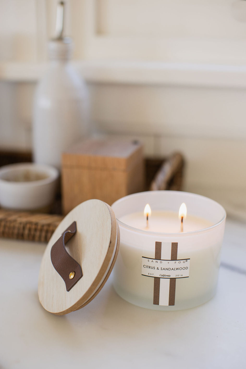 Cozy Citrus & Sandalwood 12 oz scented candle