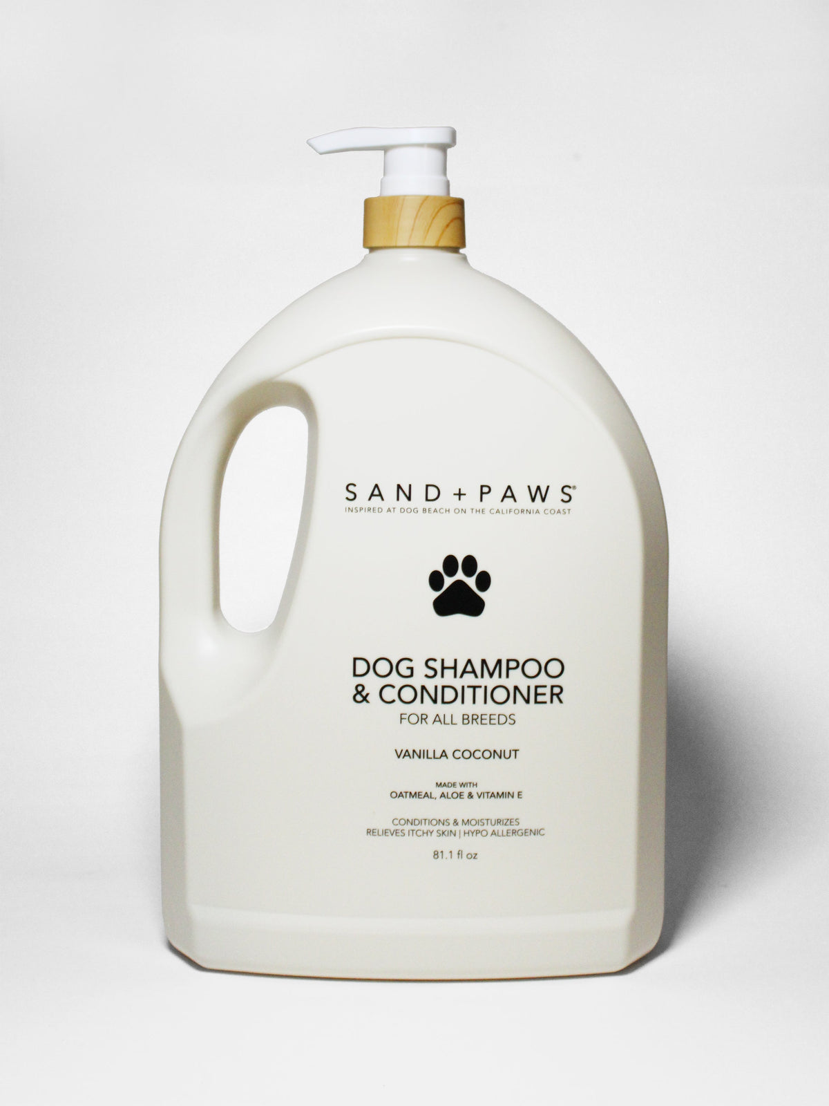 Elegant Sand + Paws Pet Shampoo & Conditioner - Vanilla Coconut