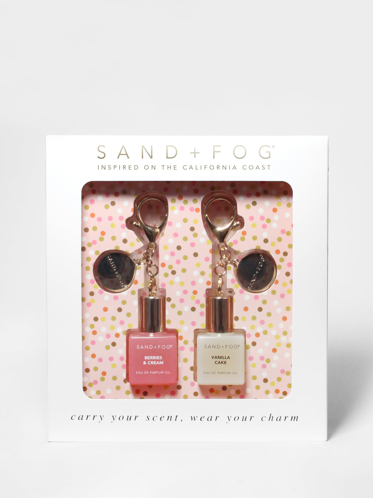 Signature Bag Charm Perfume Oil Rollerball Set - Berries & Cream + Vanilla Cake