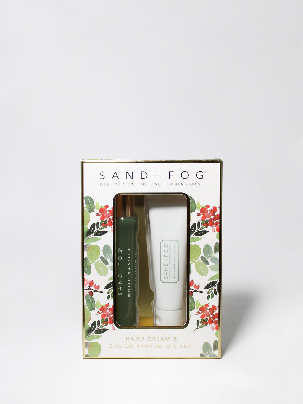 Signature Hand Cream and Perfume Oil Rollerball Set - White Vanilla