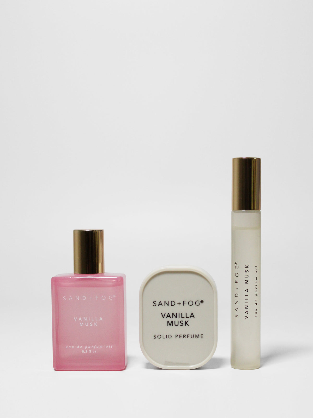 Signature Perfume Oil Rollerballs and Solid Perfume Set - Vanilla Musk