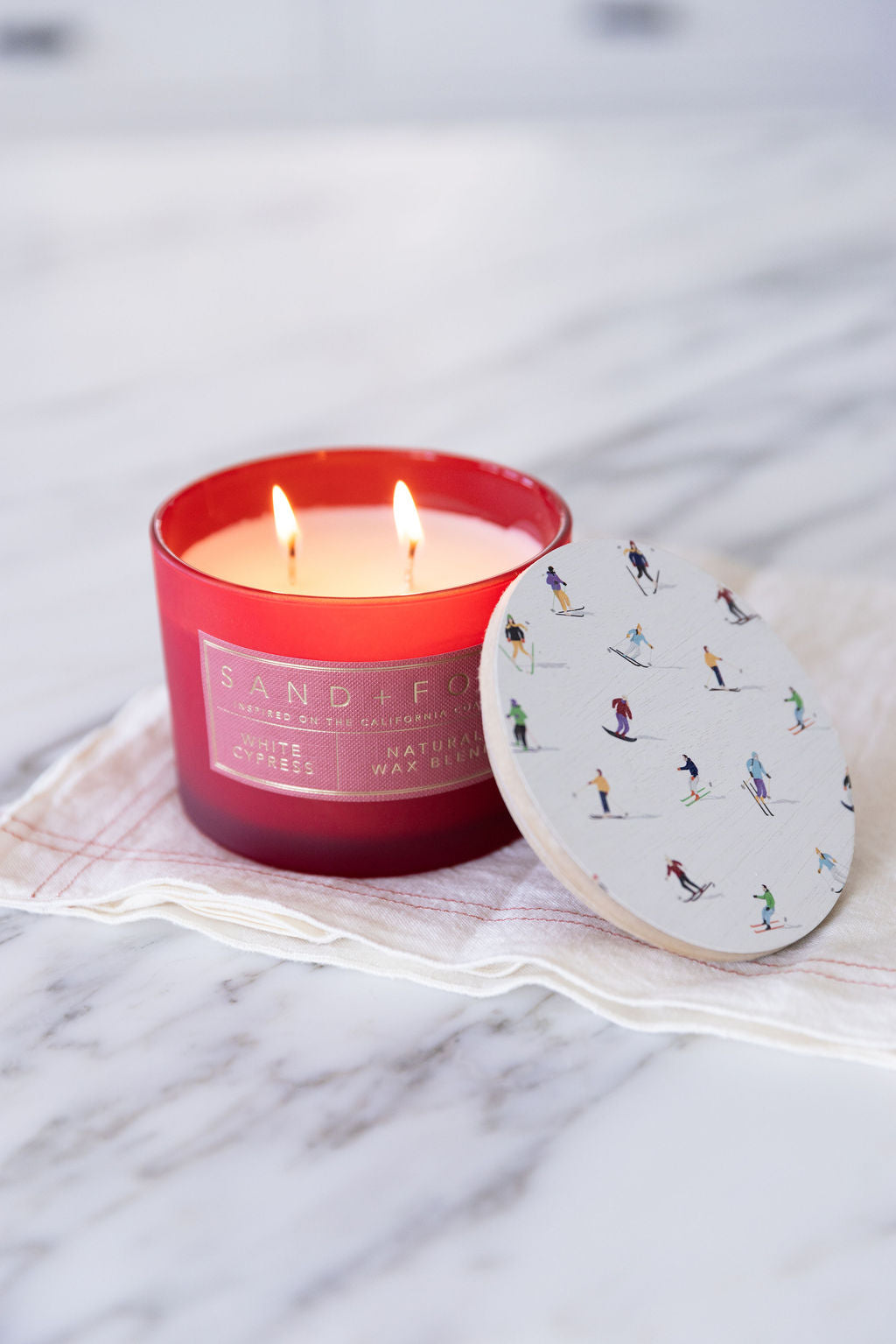 Cozy White Cypress 12 oz scented candle