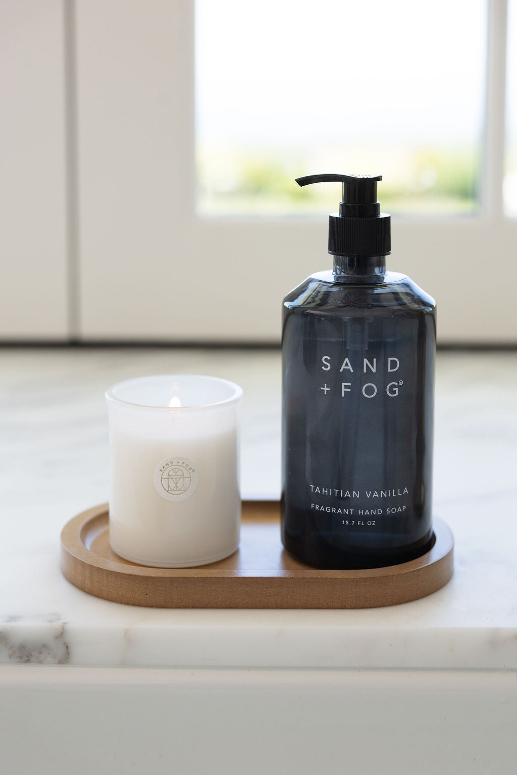 Gentle Tahitian Vanilla Hand Soap & Candle Set