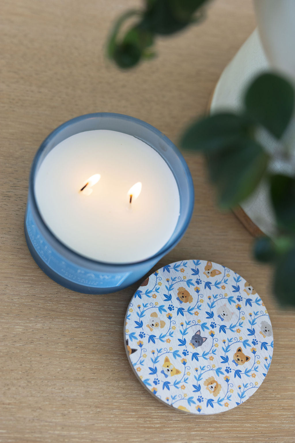 Cozy Sand + Paws Ocean & Driftwood 12 oz scented candle