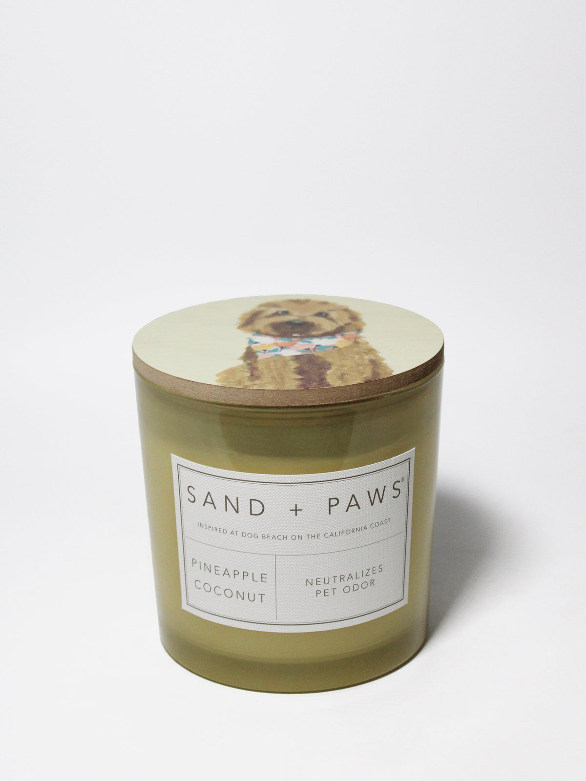 Cozy Sand + Paws Pineapple Coconut 21 oz scented candle