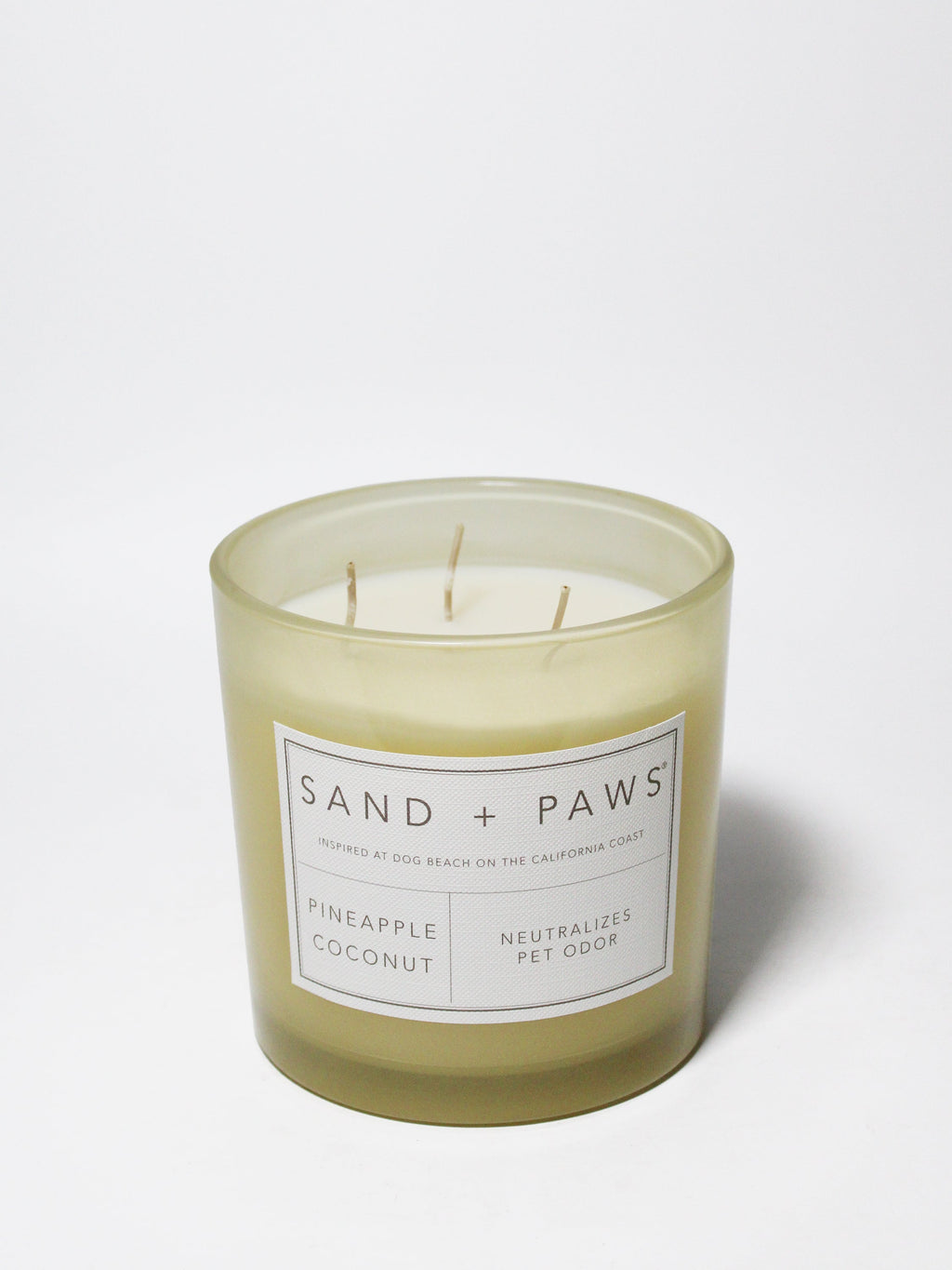 Cozy Sand + Paws Pineapple Coconut 21 oz scented candle
