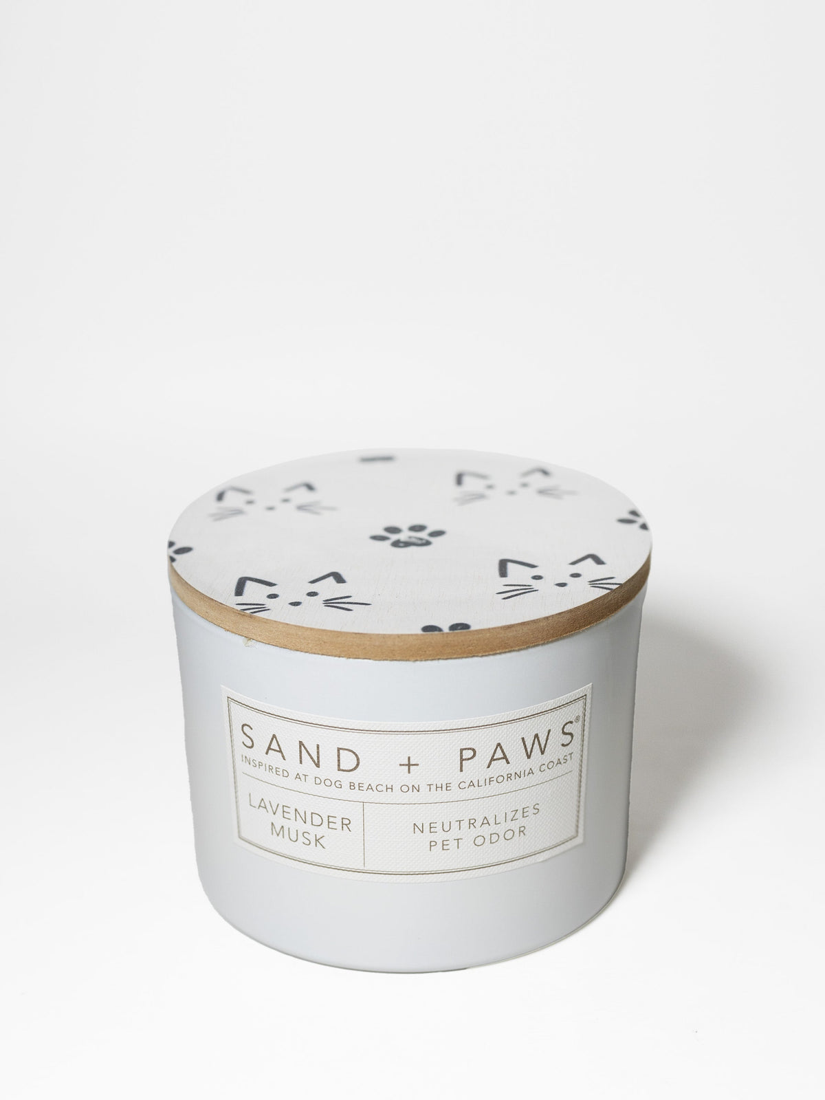 Cozy Sand + Paws Lavender Musk 12 oz scented candle