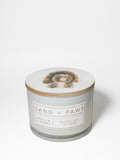 Cozy Sand + Paws Vanilla & Amber 12 oz scented candle